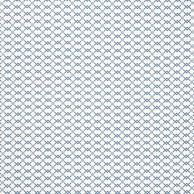 FRETWORK FLOWER Fabric – PACIFIC | Schumacher | Wallpaper Tw FRETWORK FLOWER fabric PACIFIC color by Schumacher