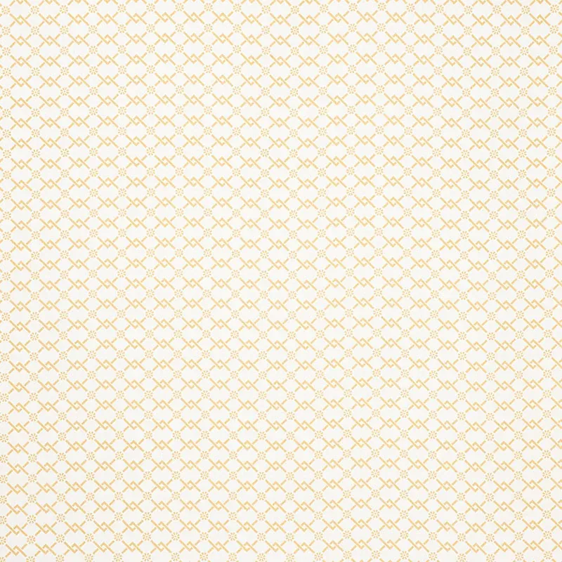 FRETWORK FLOWER Fabric – SAFFRON | Schumacher | Wallpaper Tw FRETWORK FLOWER fabric SAFFRON color by Schumacher