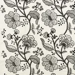 FULL BLOOM EMBROIDERY Fabric – INK | Schumacher | Wallpaper FULL BLOOM EMBROIDERY fabric INK color by Schumacher