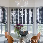 FULL CIRCLE fabric FADED BLACK color by Schumacher