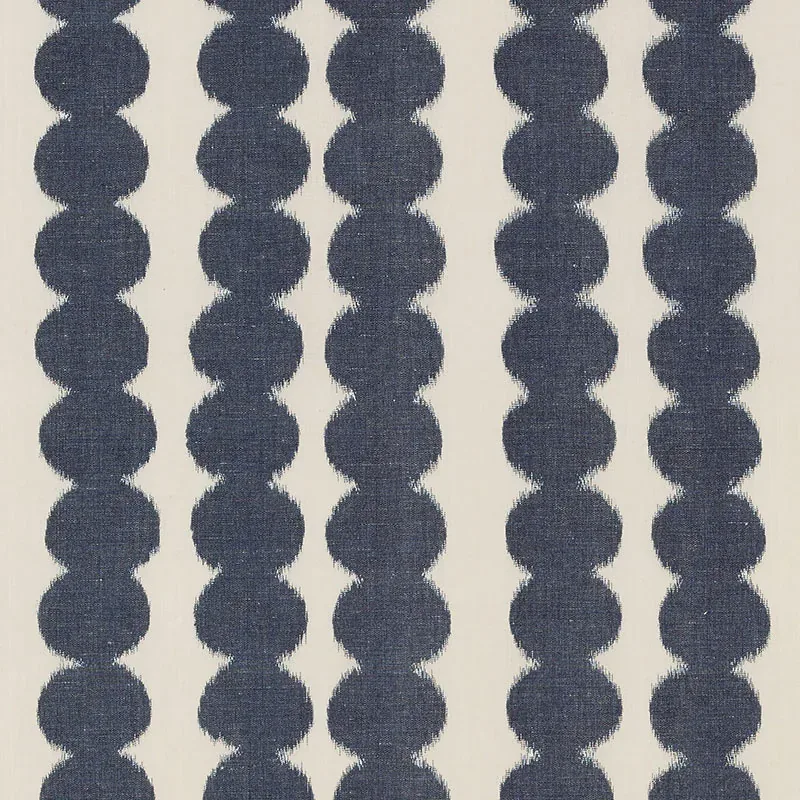 FULL CIRCLE fabric NAVY color by Schumacher