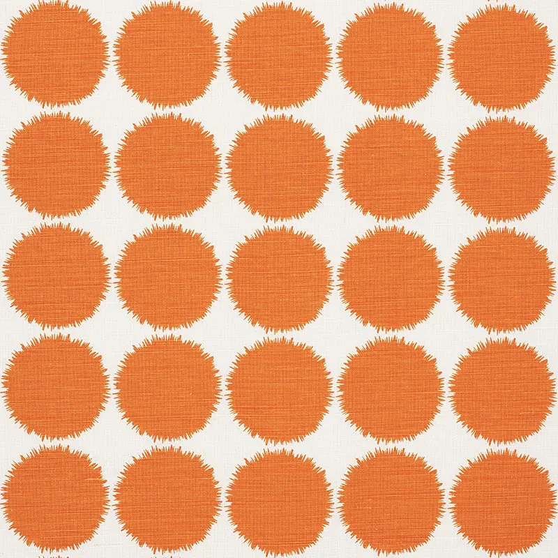 FUZZ fabric ORANGE color by Schumacher