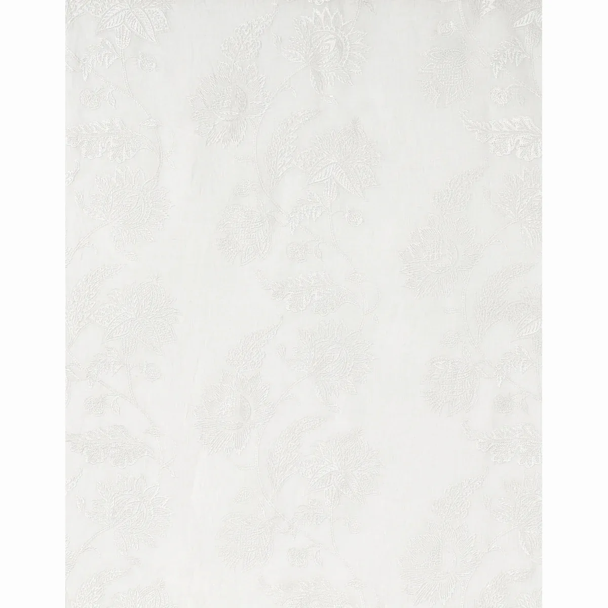 Gabriella Embroidered Sheer fabric IVORY color by Schumacher