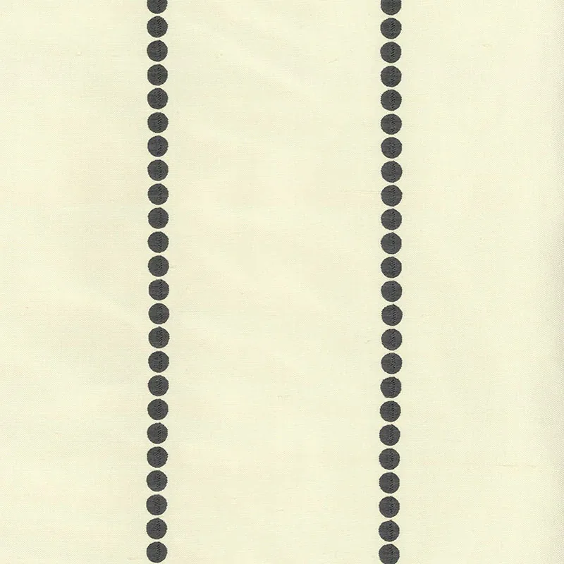 Gabrielle Embroidery fabric GRAPHITE color by Schumacher