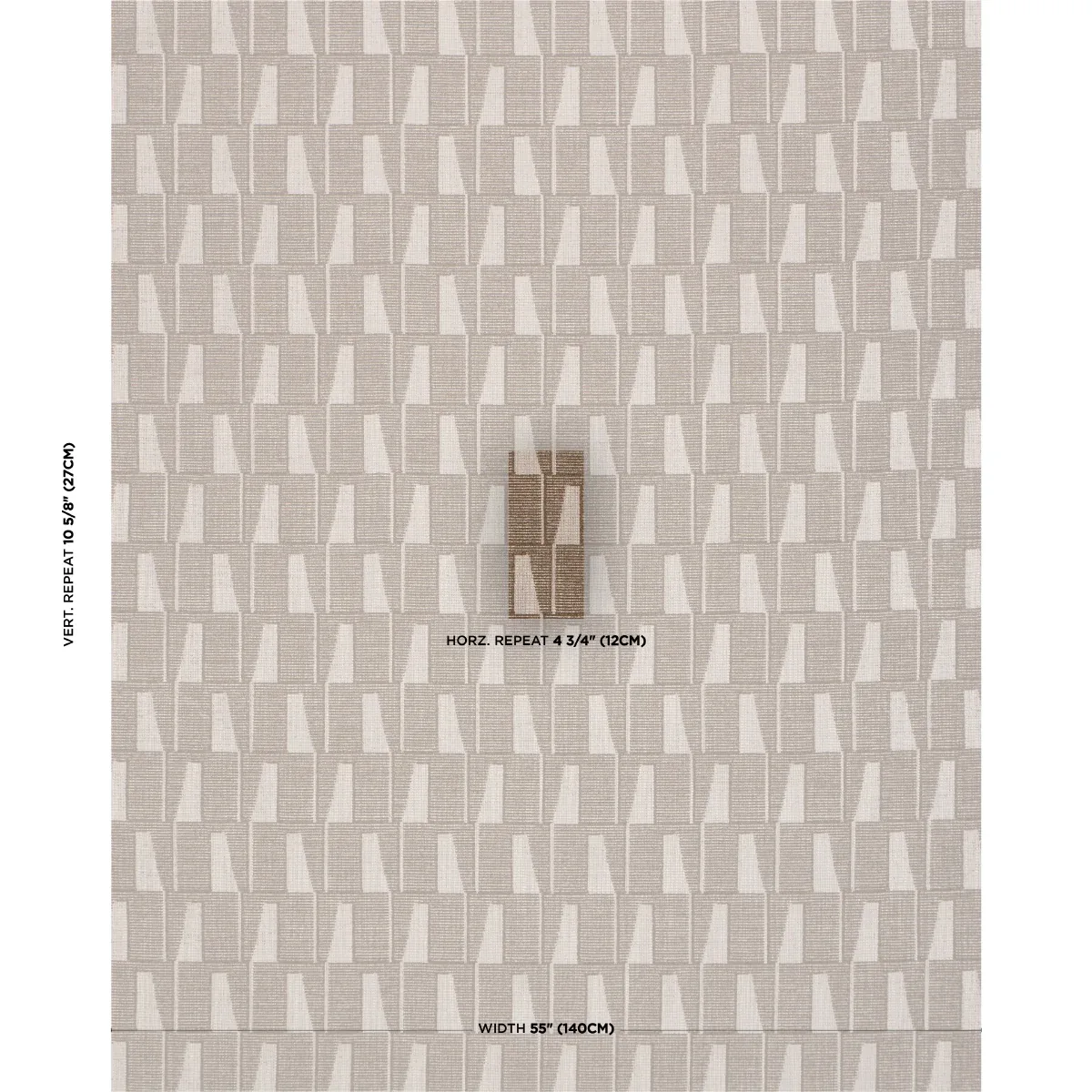 GAETAN PERFORMANCE fabric CHOCOLATE color by Schumacher