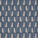 GAETAN PERFORMANCE fabric INDIGO color by Schumacher