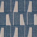 GAETAN PERFORMANCE fabric INDIGO color by Schumacher