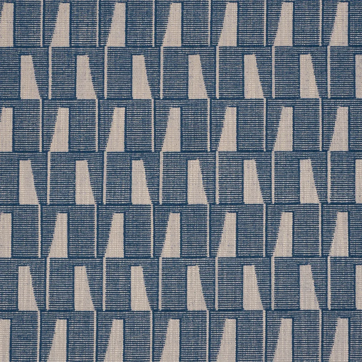 GAETAN PERFORMANCE fabric INDIGO color by Schumacher