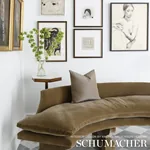GAINSBOROUGH VELVET Fabric – CHICKORY | Schumacher | Wallpap GAINSBOROUGH VELVET fabric CHICKORY color by Schumacher