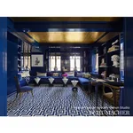 GAINSBOROUGH VELVET fabric MEDITERRANEAN color by Schumacher