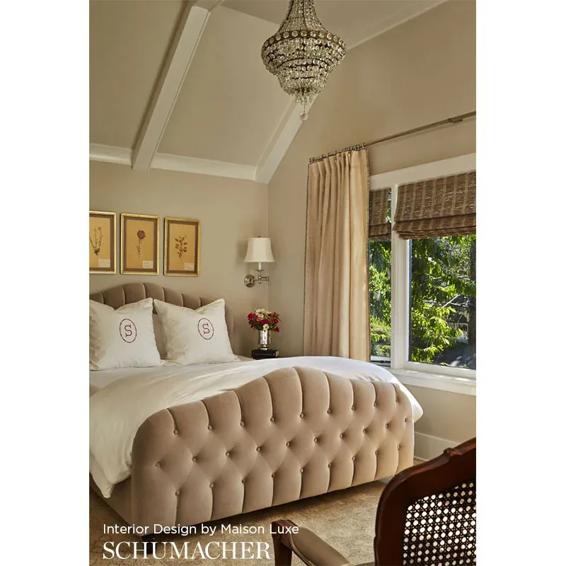 GAINSBOROUGH VELVET Fabric – OCEAN | Schumacher | Wallpaper GAINSBOROUGH VELVET fabric OCEAN color by Schumacher