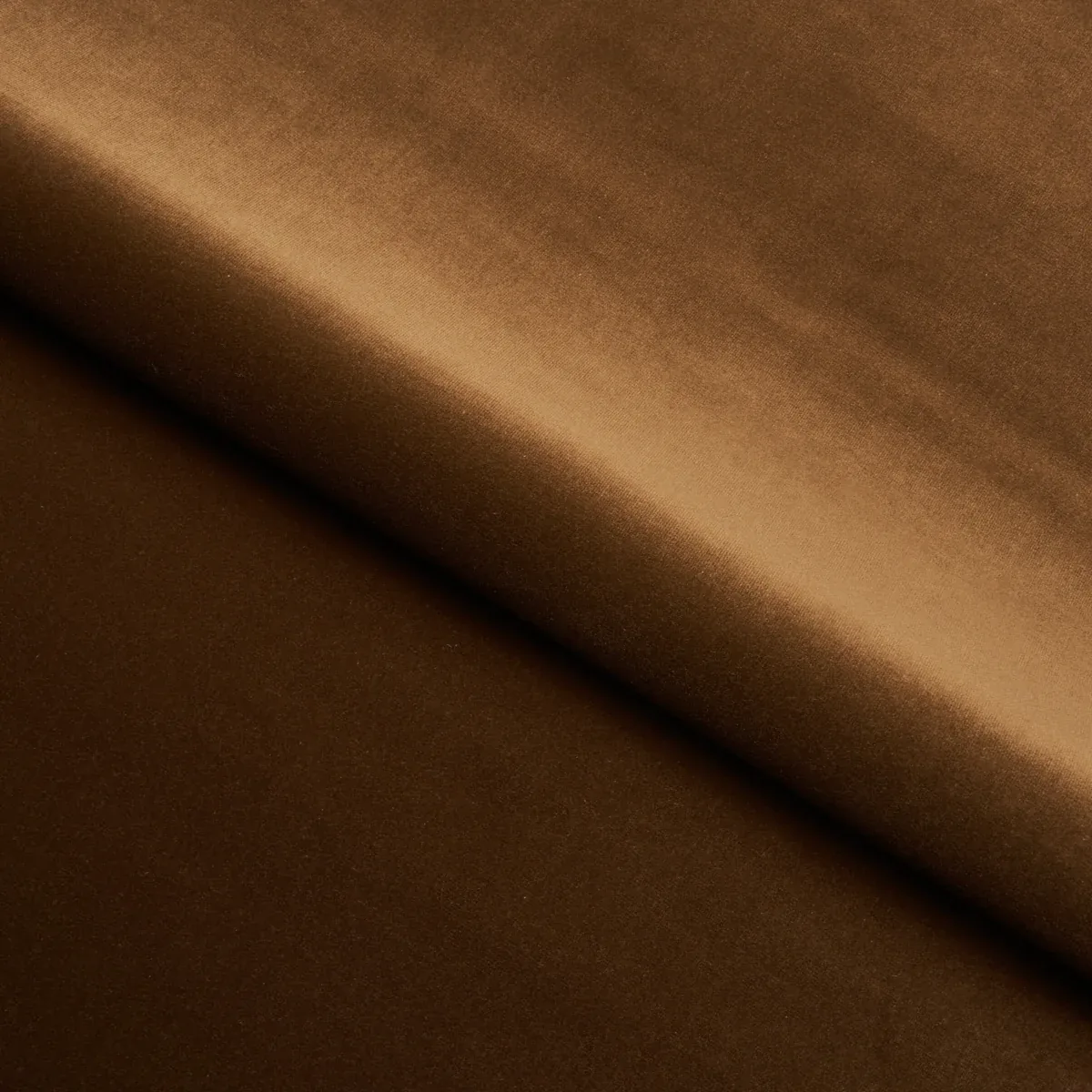 GAINSBOROUGH VELVET fabric SEPIA color by Schumacher
