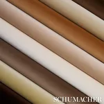 GAINSBOROUGH VELVET fabric SEPIA color by Schumacher