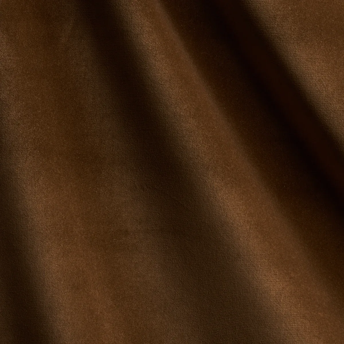 GAINSBOROUGH VELVET fabric SEPIA color by Schumacher