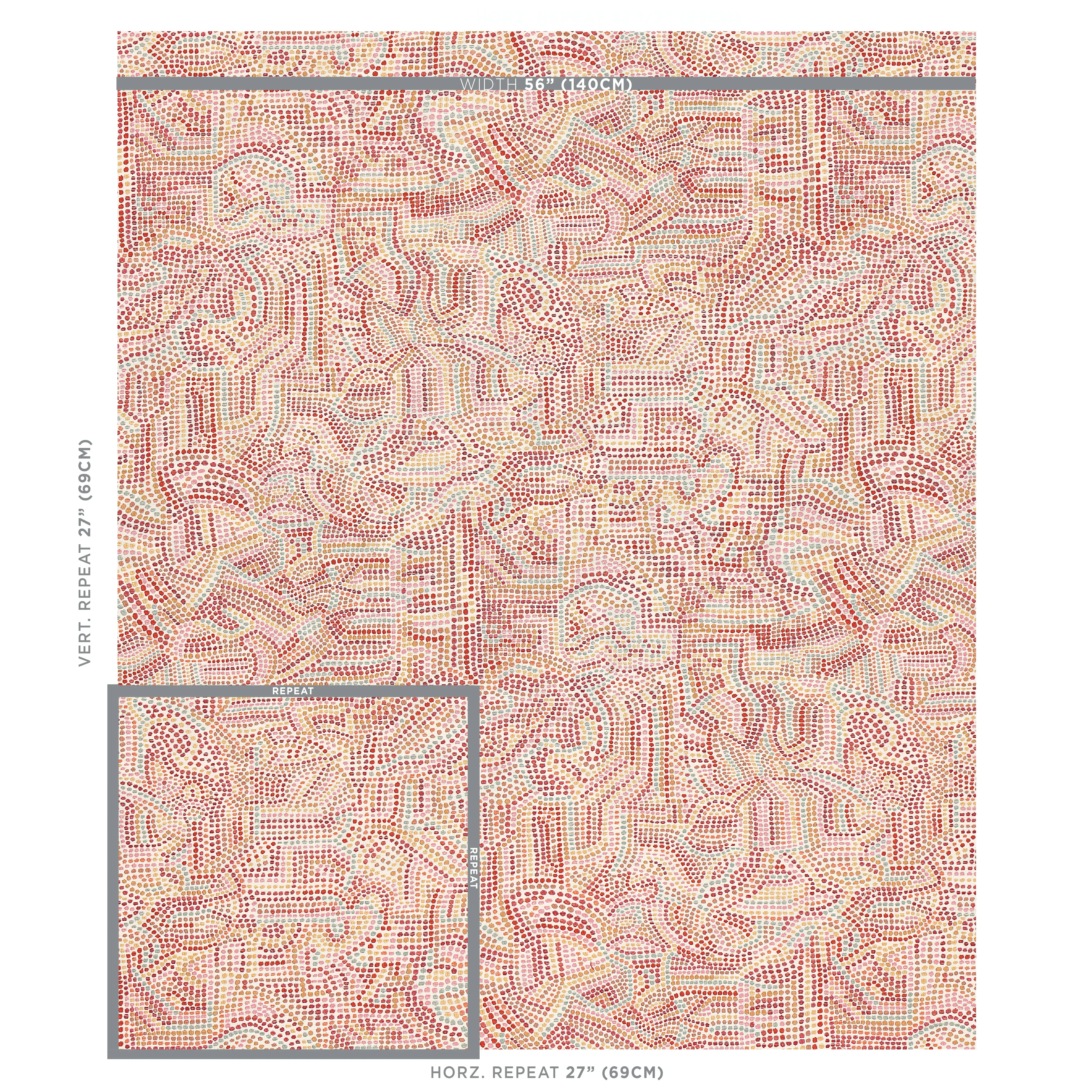 GALINA Fabric – PINK | Schumacher | Wallpaper Twins GALINA fabric PINK color by Schumacher