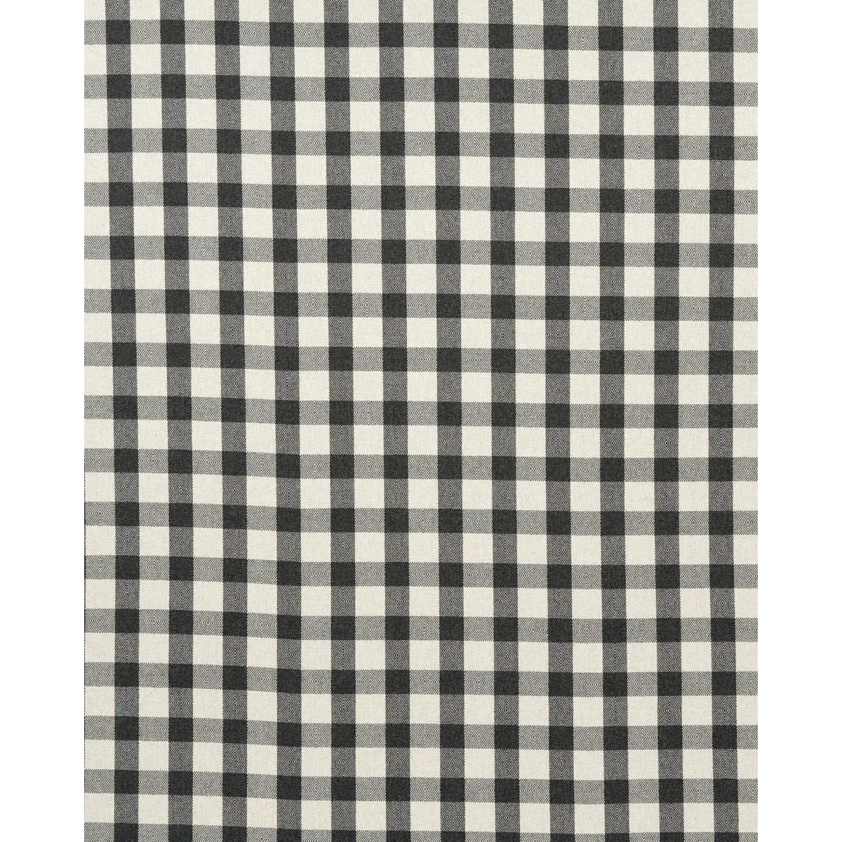 GALT WOOL CHECK fabric CHARCOAL color by Schumacher