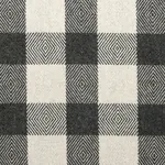 GALT WOOL CHECK fabric CHARCOAL color by Schumacher