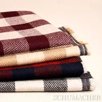 GALT WOOL CHECK fabric CHARCOAL color by Schumacher