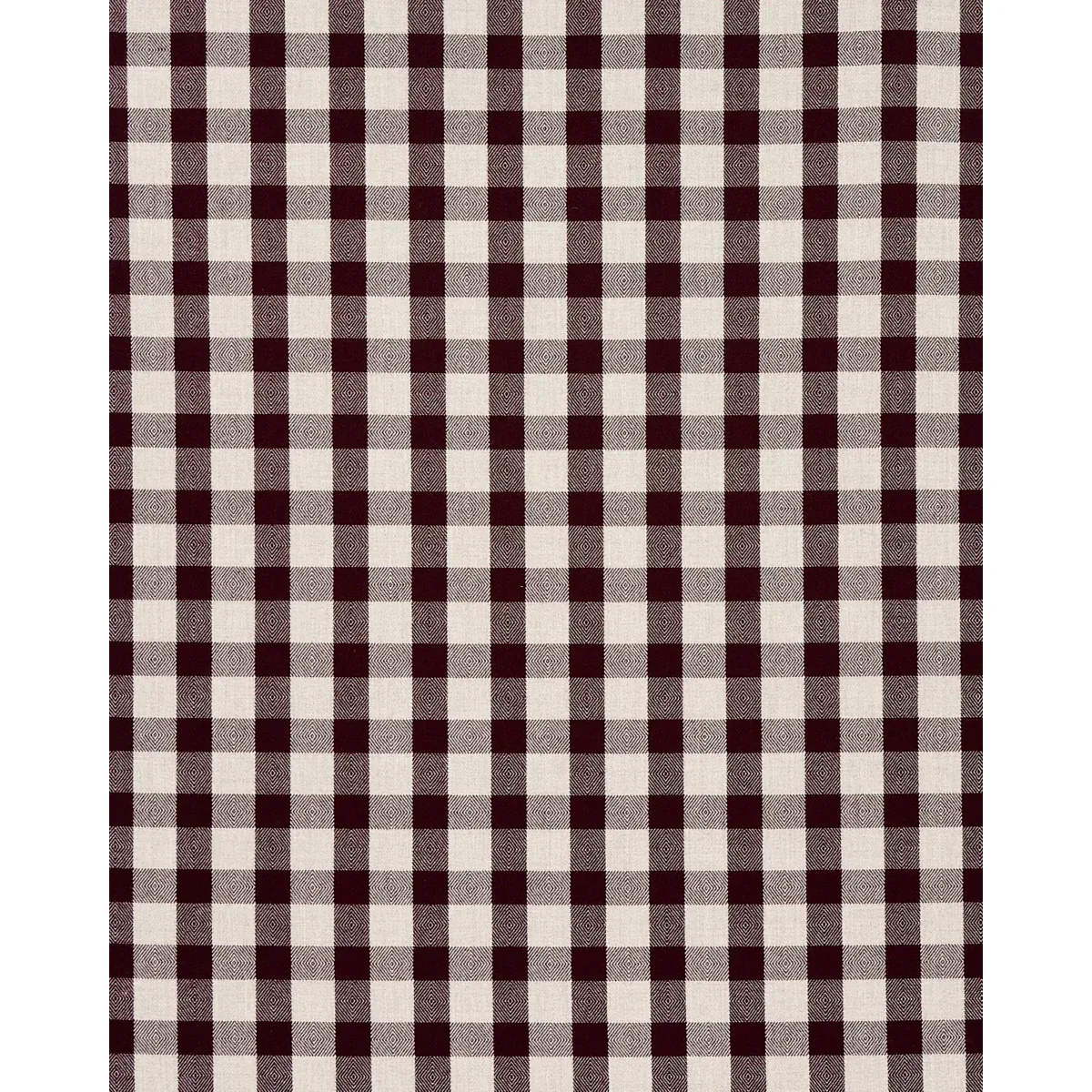 GALT WOOL CHECK fabric PLUM color by Schumacher