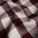 GALT WOOL CHECK Fabric – PLUM | Schumacher | Wallpaper Twins GALT WOOL CHECK fabric PLUM color by Schumacher