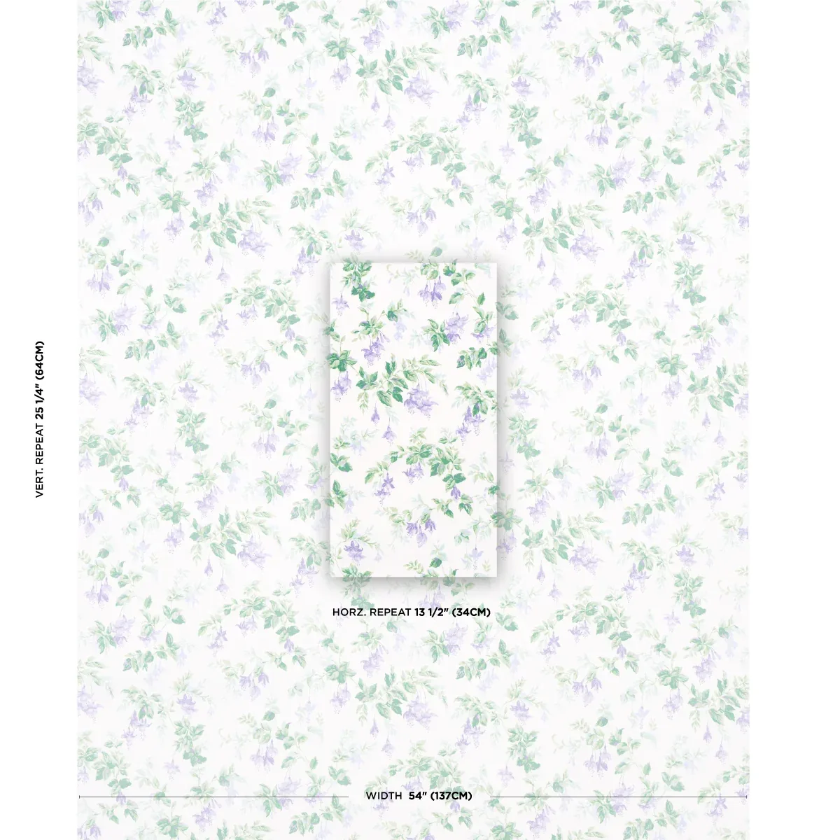 GARDEN GATE CHINTZ Fabric – LAVENDER | Schumacher | Wallpape GARDEN GATE CHINTZ fabric LAVENDER color by Schumacher