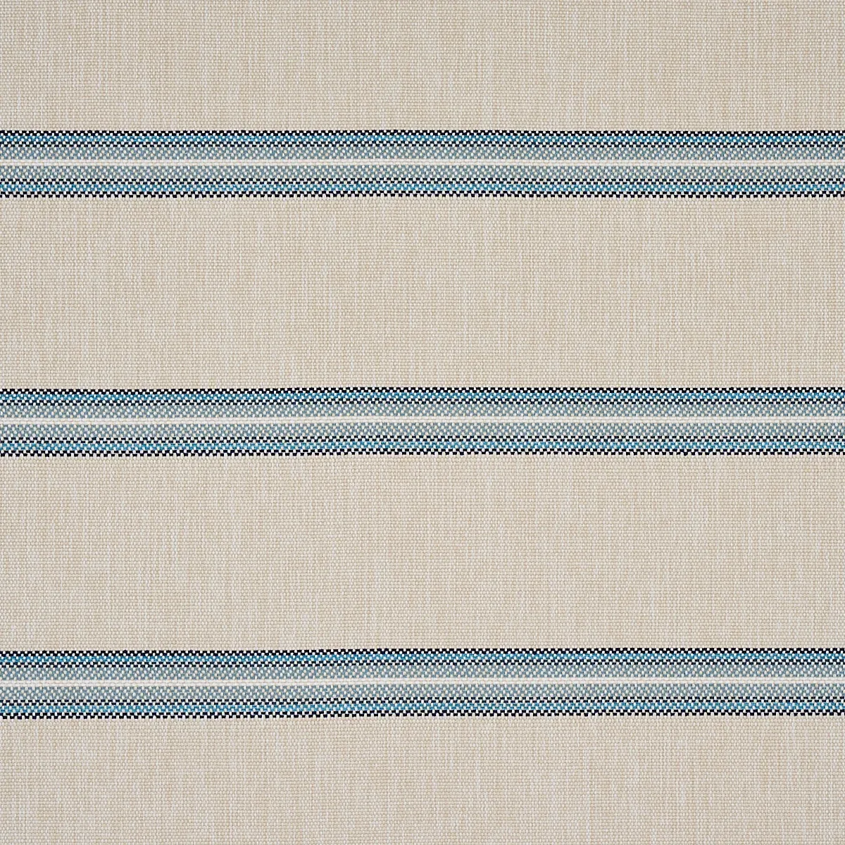 GARDEN STRIPE INDOOR/OUTDOOR fabric BLUE color by Schumacher