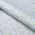 GARDENIA Fabric – EGG BLUE | Schumacher | Wallpaper Twins GARDENIA fabric EGG BLUE color by Schumacher