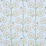 GARDENIA Fabric – EGG BLUE | Schumacher | Wallpaper Twins GARDENIA fabric EGG BLUE color by Schumacher