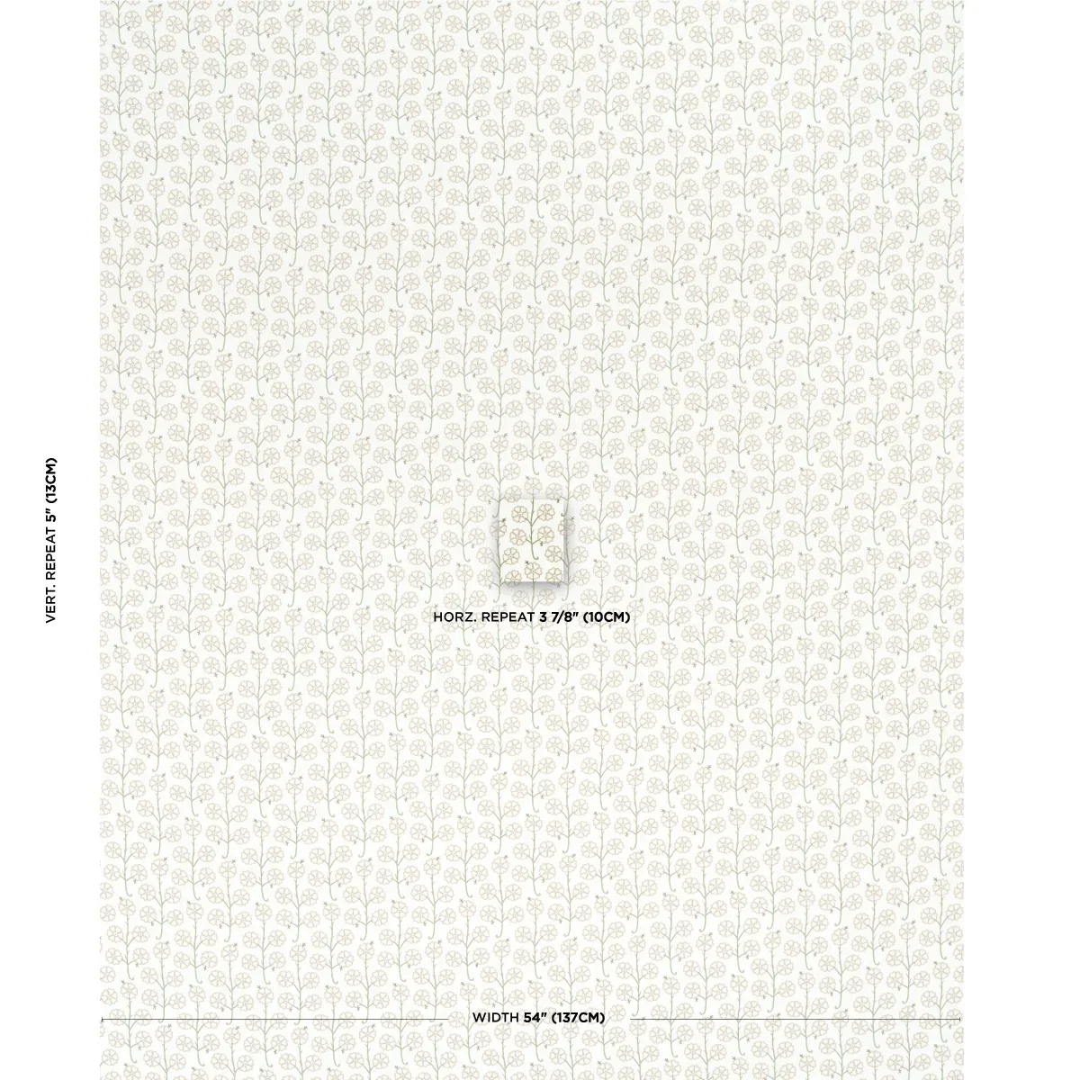 GARDENIA Fabric – FLAX | Schumacher | Wallpaper Twins GARDENIA fabric FLAX color by Schumacher