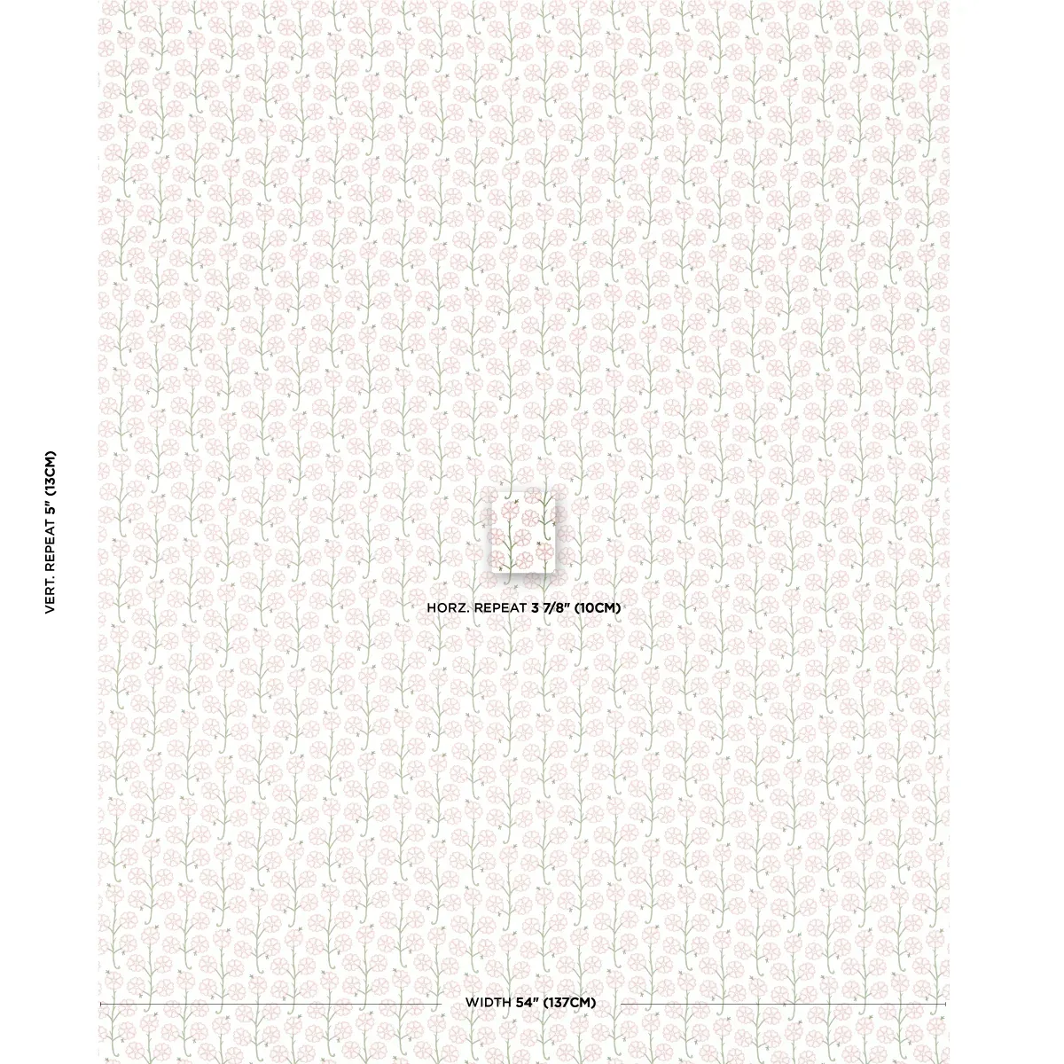 GARDENIA Fabric – ROSE | Schumacher | Wallpaper Twins GARDENIA fabric ROSE color by Schumacher