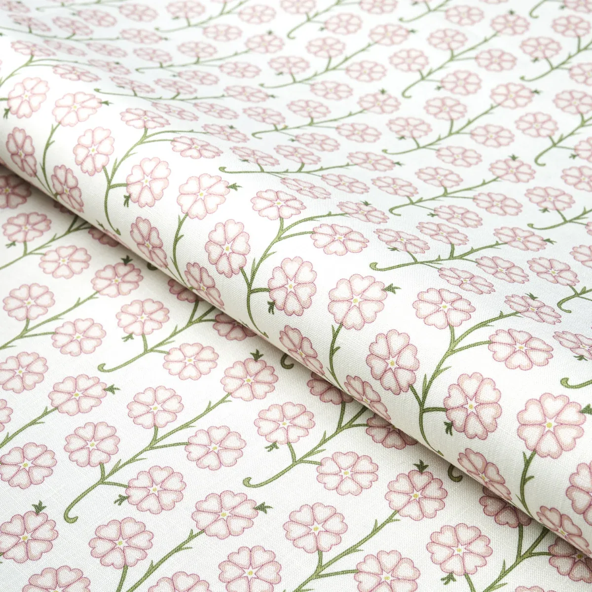 GARDENIA fabric ROSE color by Schumacher