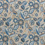 GARLAND VELVET fabric BLUE color by Schumacher