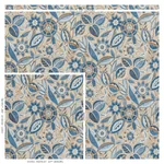 GARLAND VELVET fabric BLUE color by Schumacher