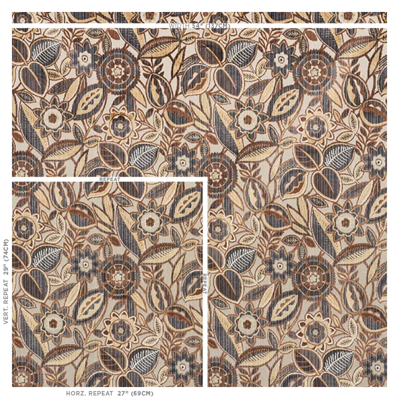 GARLAND VELVET Fabric – NEUTRAL | Schumacher | Wallpaper Twi GARLAND VELVET fabric NEUTRAL color by Schumacher