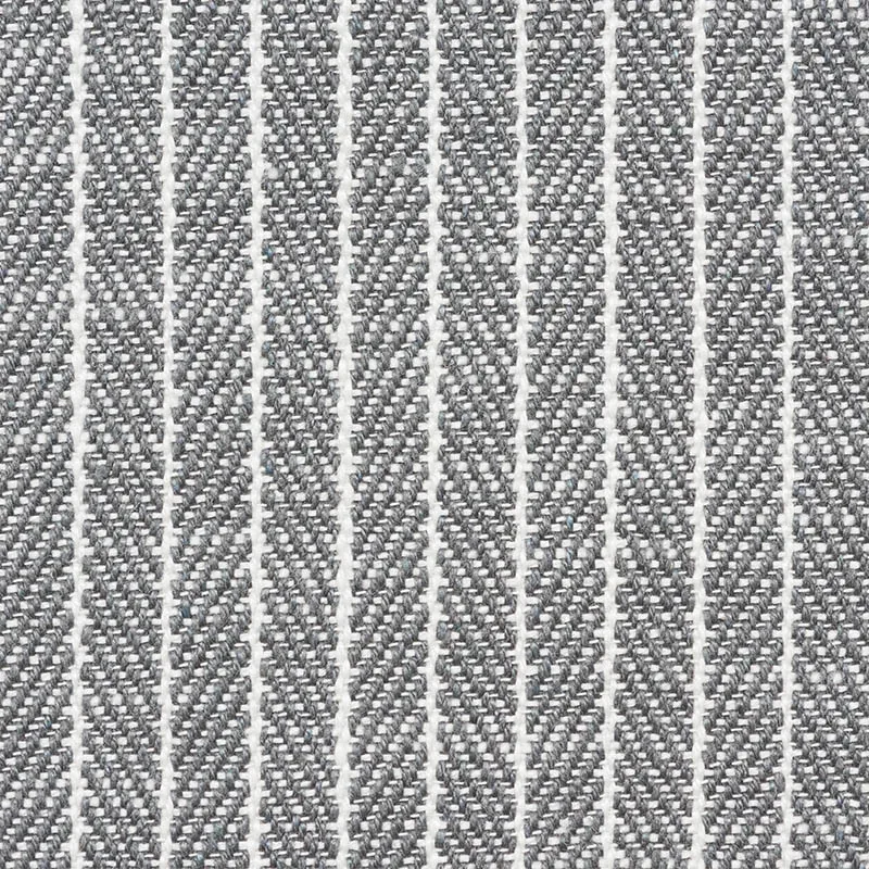 GARTER STRIPE INDOOR/OUTDOOR fabric SLATE color by Schumacher