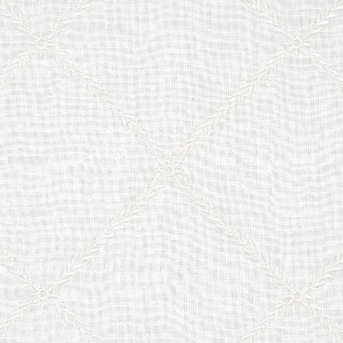 Gemma Sheer Fabric – BLANC | Schumacher | Wallpaper Twins Gemma Sheer fabric BLANC color by Schumacher
