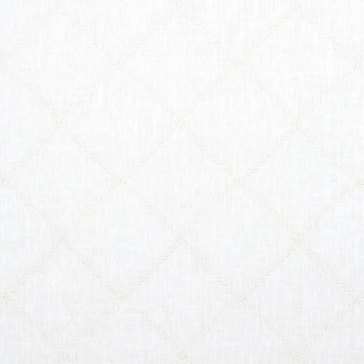 Gemma Sheer fabric BLANC color by Schumacher