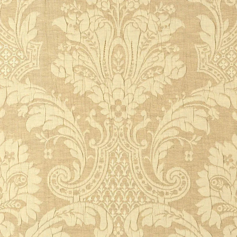 GENOA DAMASK fabric ANTELOPE color by Schumacher