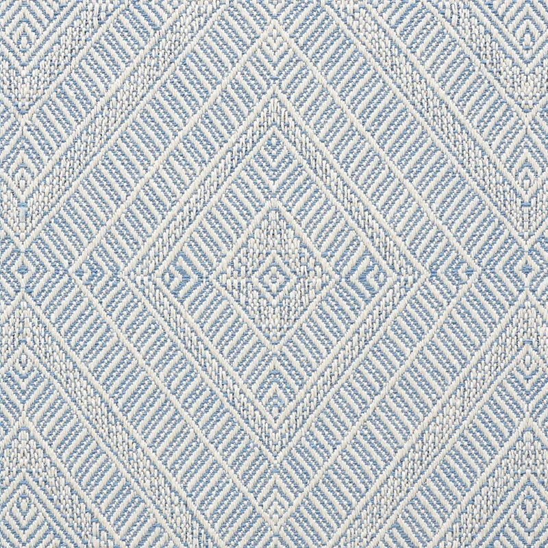GEOMETRIC WEAVE INDOOR/OUTDOOR Fabric – CHAMBRAY | Schumache GEOMETRIC WEAVE INDOOR/OUTDOOR fabric CHAMBRAY color by Schumacher