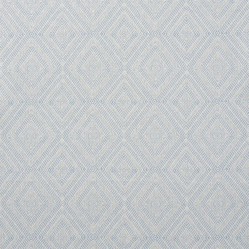 GEOMETRIC WEAVE INDOOR/OUTDOOR Fabric – CHAMBRAY | Schumache GEOMETRIC WEAVE INDOOR/OUTDOOR fabric CHAMBRAY color by Schumacher