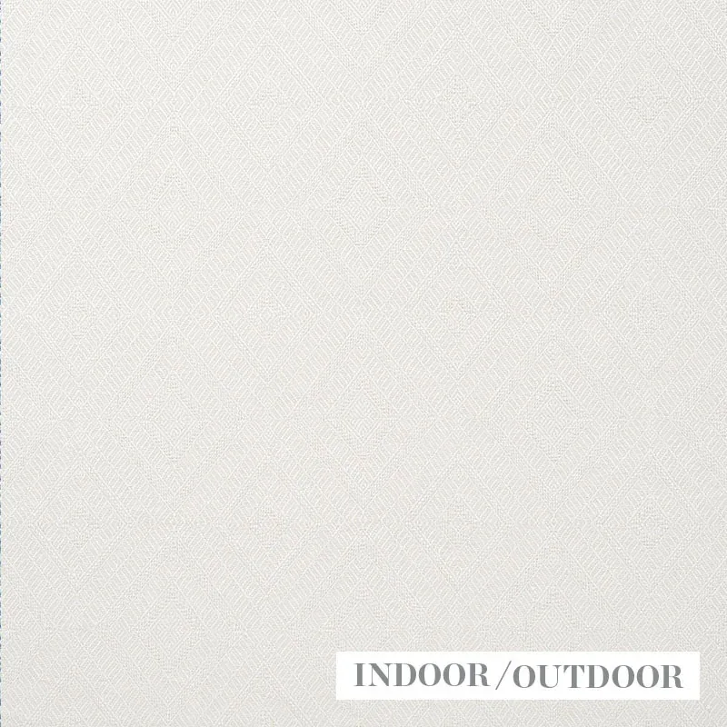 GEOMETRIC WEAVE INDOOR/OUTDOOR fabric IVORY color by Schumacher