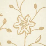 GEORGIA LINEN EMBROIDERY fabric SAND color by Schumacher