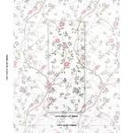 GEORGIA VINE fabric IVORY color by Schumacher
