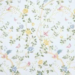 GEORGIA VINE fabric SKY color by Schumacher