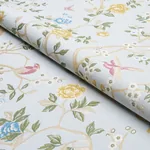 GEORGIA VINE fabric SKY color by Schumacher