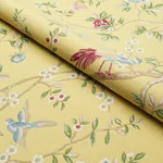 GEORGIA VINE Fabric – SOFT YELLOW | Schumacher | Wallpaper T GEORGIA VINE fabric SOFT YELLOW color by Schumacher