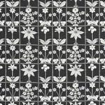 GEORGIA WILDFLOWERS Fabric – BLACK | Schumacher | Wallpaper GEORGIA WILDFLOWERS fabric BLACK color by Schumacher
