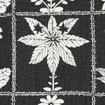 GEORGIA WILDFLOWERS Fabric – BLACK | Schumacher | Wallpaper GEORGIA WILDFLOWERS fabric BLACK color by Schumacher