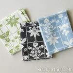 GEORGIA WILDFLOWERS Fabric – BLACK | Schumacher | Wallpaper GEORGIA WILDFLOWERS fabric BLACK color by Schumacher