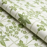 GEORGIA WILDFLOWERS Fabric – LEAF | Schumacher | Wallpaper T GEORGIA WILDFLOWERS fabric LEAF color by Schumacher